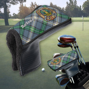 Clan MacDowall Crest over Tartan Golf Head Cover