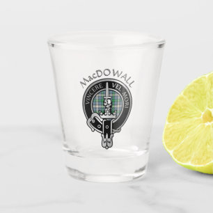 Clan MacDowall Crest & Tartan Shot Glass