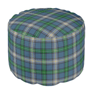 Clan MacDowall McDowell Scottish Accents Tartan Pouf