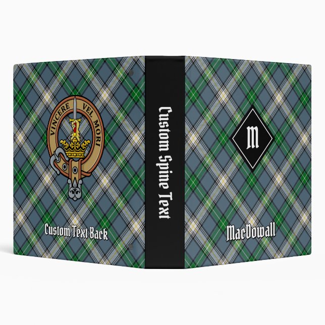 Clan MacDowall Tartan 3 Ring Binder (Background)