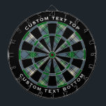 Clan MacDowall Tartan Dart Board<br><div class="desc">Clan MacDowall traditional tartan with modern colors. Seamless pattern. Two custom text areas on outer ring.</div>
