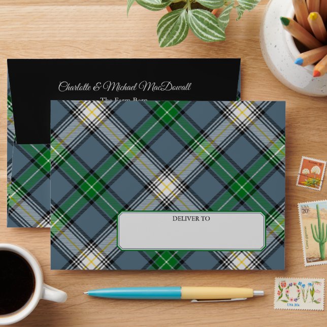 Clan MacDowall Tartan Envelope (Desk)