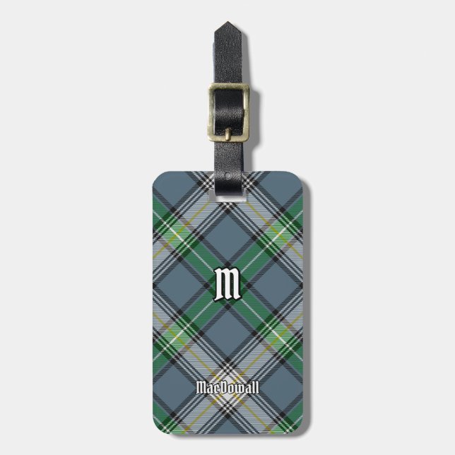 Clan MacDowall Tartan Luggage Tag (Front Vertical)