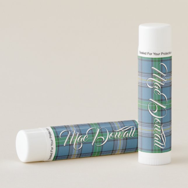 Clan MacDowall Tartan Plaid Lip Balm (Front)