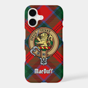 Clan MacDuff Crest over Tartan iPhone 17 Case