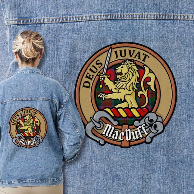 Clan MacDuff Crest over Tartan Denim Jacket (Creator Uploaded)