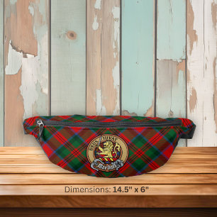 Clan MacDuff Crest over Tartan Fanny Pack