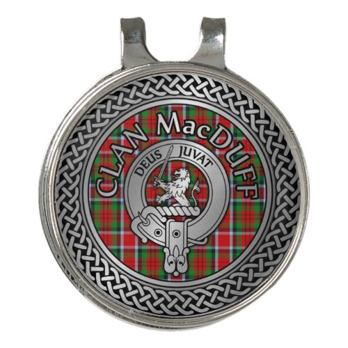 Clan MacDuff Crest  Tartan Knot Golf Hat Clip