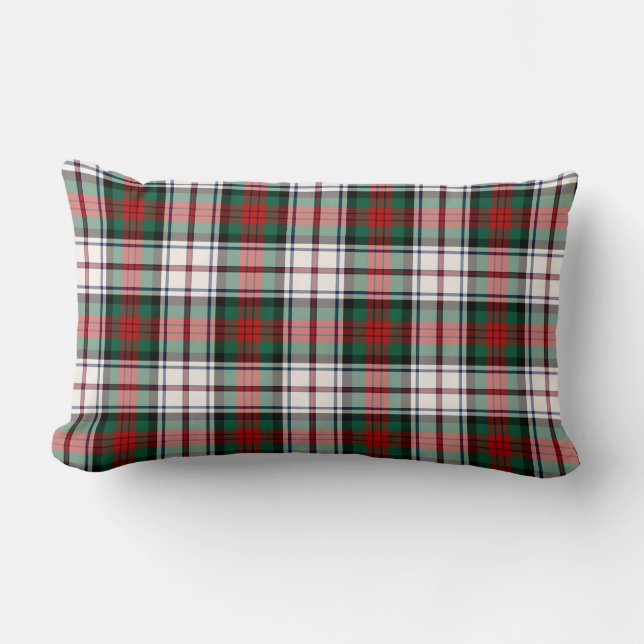 Clan MacDuff Dress Tartan Lumbar Pillow (Front)