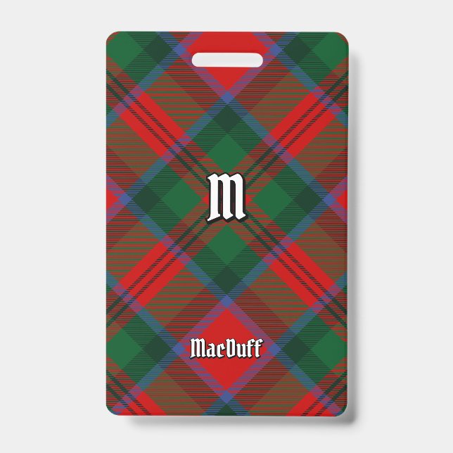 Clan MacDuff Tartan Badge (Front)