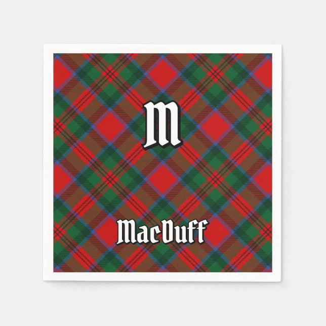 Clan MacDuff Tartan Napkins (Front)