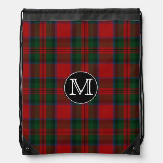 Clan MacDuff Tartan Plaid Monogram Backpack