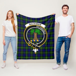Clan MacEwan Tartan Plaid Fleece Blanket