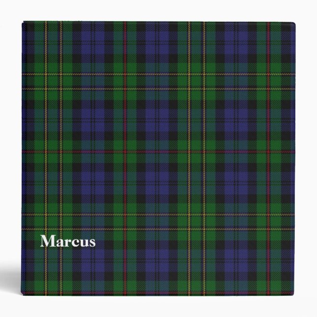 Clan MacEwen Custom Tartan Plaid Binder (Front)