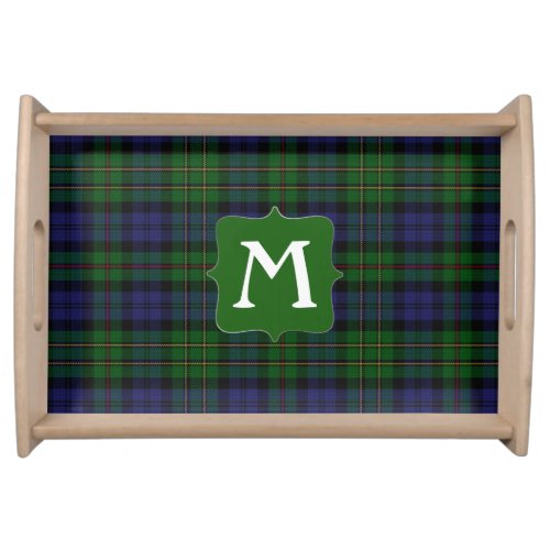 Clan MacEwen Tartan Plaid Monogram Serving Tray