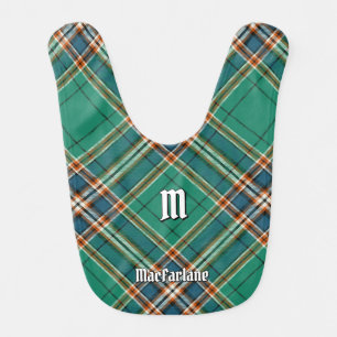 Clan MacFarlane Ancient Hunting Tartan Baby Bib