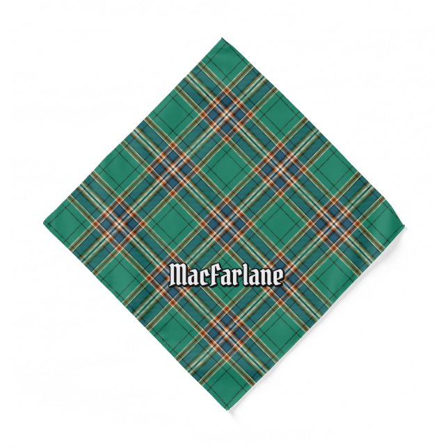 Clan MacFarlane Ancient Hunting Tartan Bandana (Front)