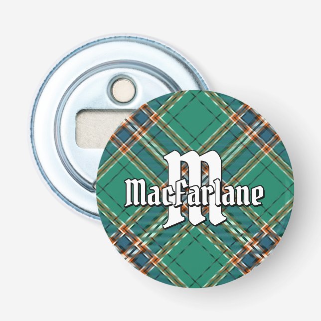 Clan MacFarlane Ancient Hunting Tartan Bottle Opener (Front)