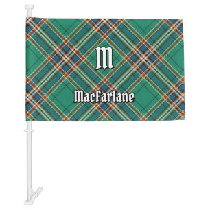 Clan MacFarlane Ancient Hunting Tartan Car Flag