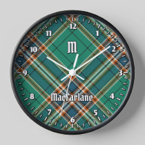 Clan MacFarlane Ancient Hunting Tartan Clock