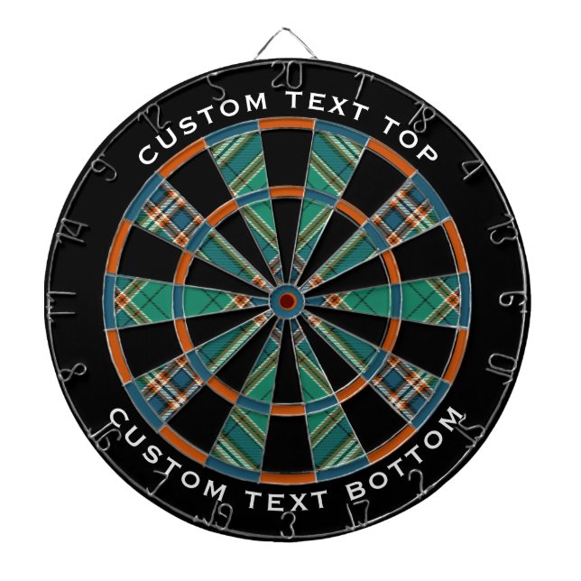 Clan MacFarlane Ancient Hunting Tartan Dart Board (Front)
