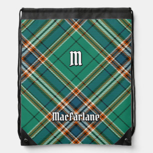 Clan MacFarlane Ancient Hunting Tartan Drawstring Bag