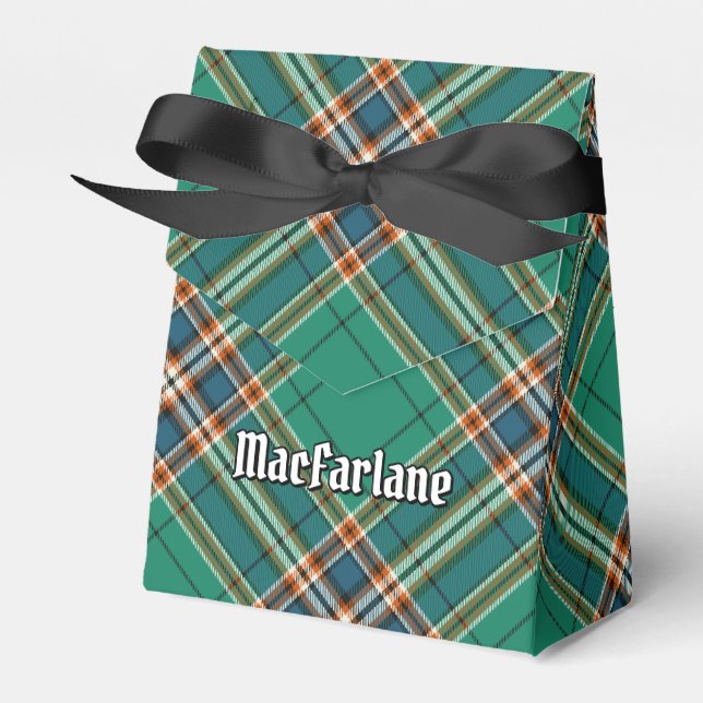Clan MacFarlane Ancient Hunting Tartan Favor Boxes (Front Side)