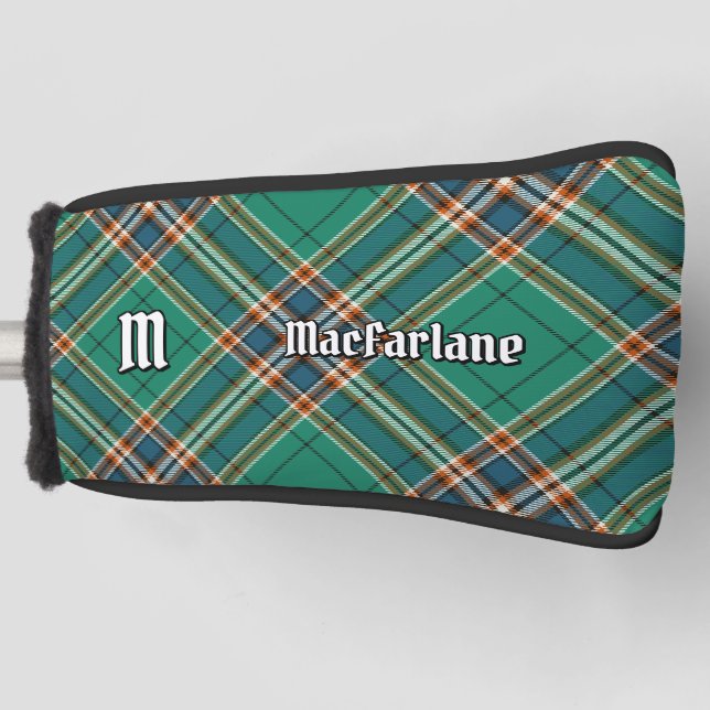 Clan MacFarlane Ancient Hunting Tartan Golf Head Cover (Front)