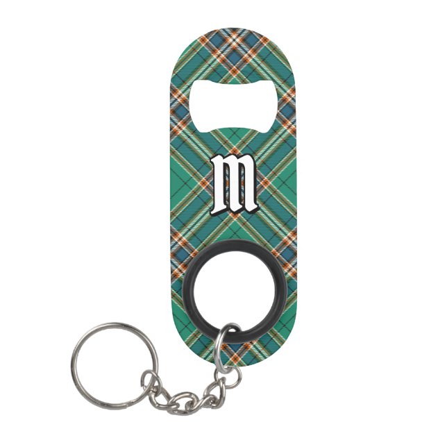 Clan MacFarlane Ancient Hunting Tartan Keychain Bottle Opener (Front)
