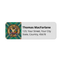 Clan MacFarlane Ancient Hunting Tartan Label