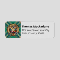 Clan MacFarlane Ancient Hunting Tartan Label