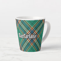 Clan MacFarlane Ancient Hunting Tartan Latte Mug
