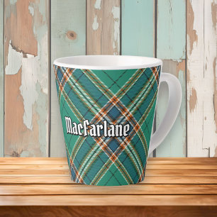 Clan MacFarlane Ancient Hunting Tartan Latte Mug