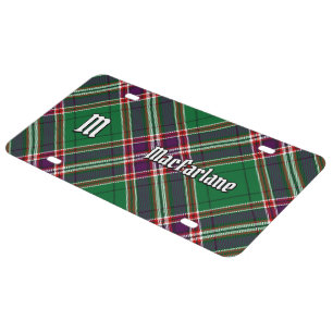 Clan MacFarlane Ancient Hunting Tartan License Plate
