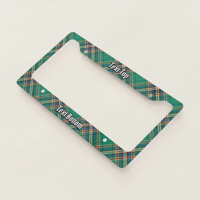 Clan MacFarlane Ancient Hunting Tartan License Plate Frame (3/4)