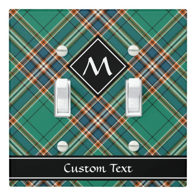 Clan MacFarlane Ancient Hunting Tartan Light Switch Cover (In Situ)