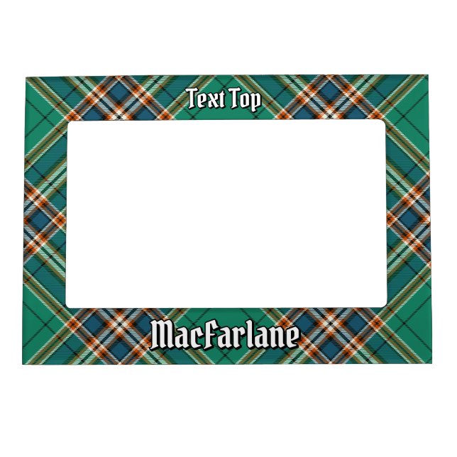 Clan MacFarlane Ancient Hunting Tartan Magnetic Frame (Front)