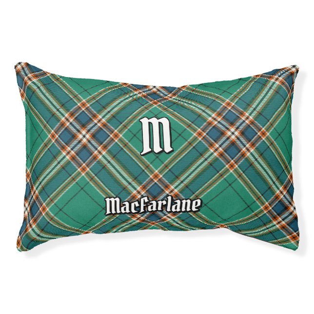 Clan MacFarlane Ancient Hunting Tartan Pet Bed (Front)