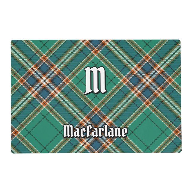 Clan MacFarlane Ancient Hunting Tartan Placemat (Front)