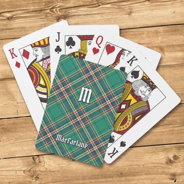 Clan MacFarlane Ancient Hunting Tartan Poker Cards (Creator Uploaded)
