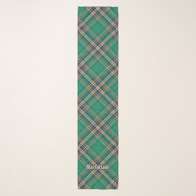 Clan MacFarlane Ancient Hunting Tartan Scarf (Front)