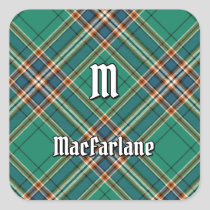 Clan MacFarlane Ancient Hunting Tartan Square Sticker