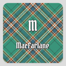 Clan MacFarlane Ancient Hunting Tartan Square Sticker