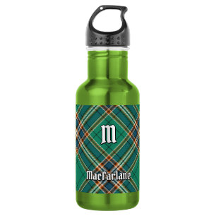 Clan MacFarlane Ancient Hunting Tartan Stainless Steel Water Bottle