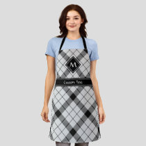 Clan MacFarlane Black and White Tartan Apron