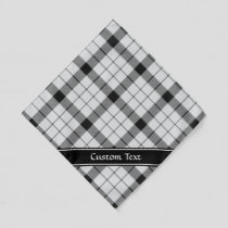 Clan MacFarlane Black and White Tartan Bandana