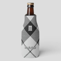 Clan MacFarlane Black and White Tartan Bottle Cooler