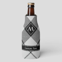 Clan MacFarlane Black and White Tartan Bottle Cooler
