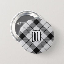 Clan MacFarlane Black and White Tartan Button