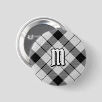 Clan MacFarlane Black and White Tartan Button